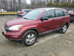 Salvage cars for sale at Waldorf, MD auction: 2010 Honda CR-V LX