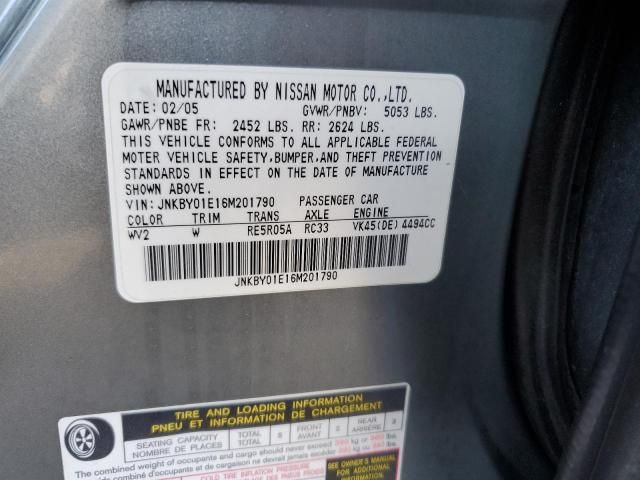 2006 Infiniti M45 Base