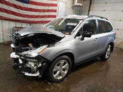 Salvage cars for sale at Lyman, ME auction: 2016 Subaru Forester 2.5I