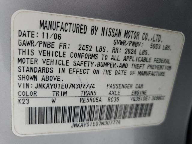 2007 Infiniti M35 Base