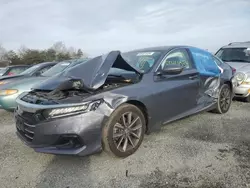 Salvage cars for sale at Fredericksburg, VA auction: 2022 Honda Accord EXL