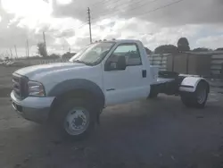 Salvage cars for sale from Copart Miami, FL: 2006 Ford F550 Super Duty