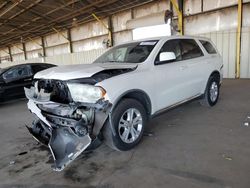 Salvage SUVs for sale at auction: 2012 Dodge Durango SXT