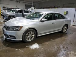 Salvage cars for sale at Candia, NH auction: 2016 Volkswagen Passat S