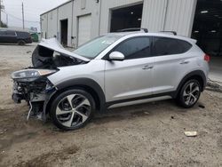 Salvage cars for sale at Jacksonville, FL auction: 2017 Hyundai Tucson Limited