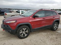 Salvage cars for sale at Houston, TX auction: 2016 Jeep Cherokee Trailhawk