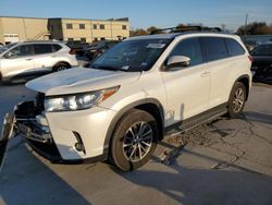 Salvage cars for sale from Copart Wilmer, TX: 2019 Toyota Highlander SE