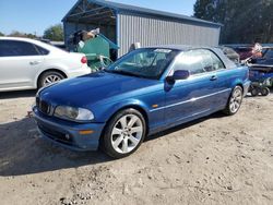 Salvage cars for sale from Copart Midway, FL: 2001 BMW 325 CI