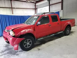 Salvage trucks for sale at Hurricane, WV auction: 2003 Nissan Frontier Crew Cab XE