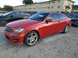 Mercedes-Benz c-Class salvage cars for sale: 2013 Mercedes-Benz C 250