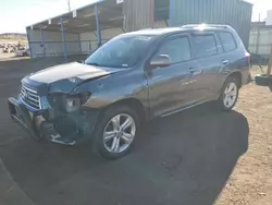 Salvage cars for sale at Colorado Springs, CO auction: 2010 Toyota Highlander Limited