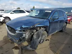 Salvage cars for sale at Woodhaven, MI auction: 2019 Mazda CX-5 Touring