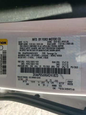 2016 Ford Fusion Titanium Phev