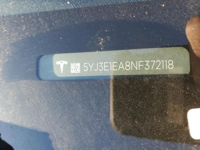 2022 Tesla Model 3