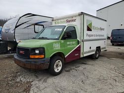 Salvage trucks for sale at West Mifflin, PA auction: 2009 GMC Savana Cutaway G3500