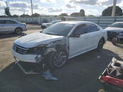 Volkswagen salvage cars for sale: 2018 Volkswagen Passat SE