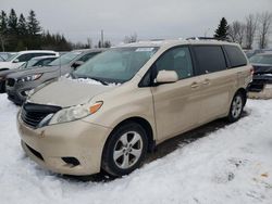 Salvage cars for sale from Copart Bowmanville, ON: 2013 Toyota Sienna LE