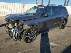 Salvage cars for sale from Copart Van Nuys, CA: 2018 Mercedes-Benz GLS 550 4matic