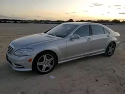 Salvage cars for sale at San Antonio, TX auction: 2010 Mercedes-Benz S 550