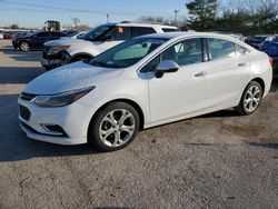 Salvage cars for sale from Copart Lexington, KY: 2017 Chevrolet Cruze Premier