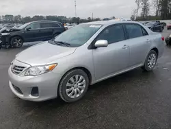 Vehiculos salvage en venta de Copart Dunn, NC: 2013 Toyota Corolla Base