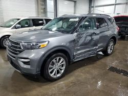 Salvage cars for sale at Ham Lake, MN auction: 2022 Ford Explorer XLT