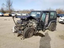 Salvage cars for sale at Woodburn, OR auction: 1998 Jeep Wrangler / TJ SE