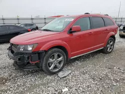 Salvage cars for sale at Cahokia Heights, IL auction: 2017 Dodge Journey Crossroad