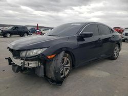 Salvage cars for sale at Grand Prairie, TX auction: 2016 Honda Civic LX