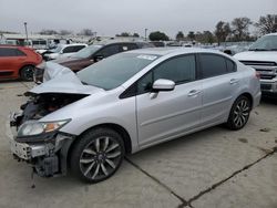 Salvage cars for sale at Sacramento, CA auction: 2014 Honda Civic EXL