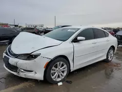 Clean Title Cars for sale at auction: 2015 Chrysler 200 Limited