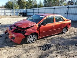 Salvage cars for sale from Copart Midway, FL: 2009 Toyota Corolla Base