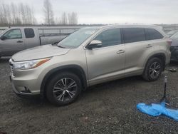 Toyota salvage cars for sale: 2016 Toyota Highlander XLE