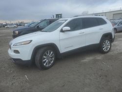 Salvage cars for sale at Kansas City, KS auction: 2015 Jeep Cherokee Limited