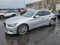 Salvage cars for sale at Fredericksburg, VA auction: 2019 Infiniti Q50 Luxe