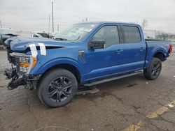 Salvage cars for sale at Woodhaven, MI auction: 2022 Ford F150 Supercrew