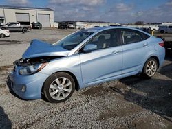 Salvage cars for sale at Earlington, KY auction: 2013 Hyundai Accent GLS