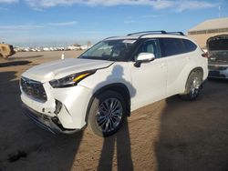 Salvage cars for sale at Brighton, CO auction: 2022 Toyota Highlander Platinum