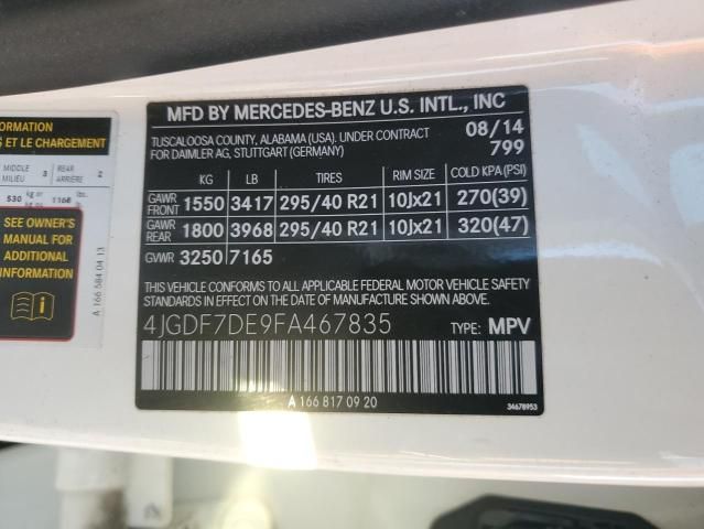 2015 Mercedes-Benz GL 550 4matic