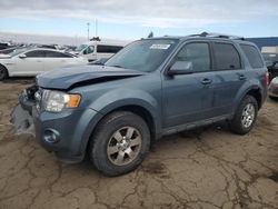 Ford Escape salvage cars for sale: 2012 Ford Escape Limited