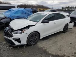 KIA salvage cars for sale: 2021 KIA Forte GT Line