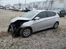 Salvage cars for sale at Franklin, WI auction: 2017 Hyundai Accent SE