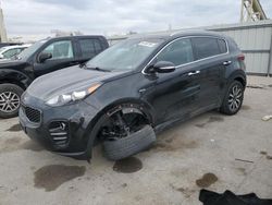 Salvage cars for sale at Kansas City, KS auction: 2017 KIA Sportage EX