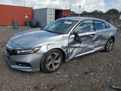 Salvage cars for sale at Homestead, FL auction: 2018 Honda Accord EXL