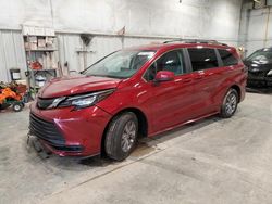 Salvage cars for sale at Milwaukee, WI auction: 2024 Toyota Sienna LE