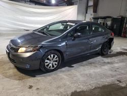 Honda salvage cars for sale: 2012 Honda Civic LX