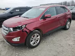 Salvage cars for sale at Wayland, MI auction: 2015 Ford Edge SEL