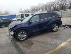 Toyota Highlander salvage cars for sale: 2021 Toyota Highlander Platinum