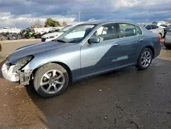 Salvage cars for sale at Nampa, ID auction: 2005 Infiniti G35