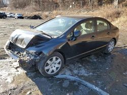 Salvage cars for sale from Copart Marlboro, NY: 2010 Honda Civic LX